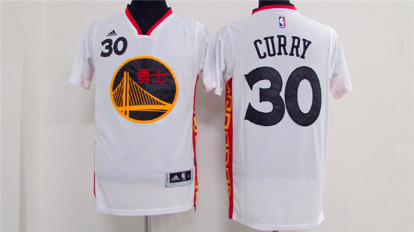 2017 NBA Golden State Warriors #30 Stephen Curry Chinese white Jerseys->houston rockets->NBA Jersey